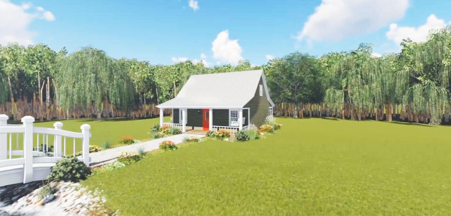 Plan 51000MM: Two-Bedroom Cottage with Options - 800 Sq Ft - Image #5 - Cabin, Cottage, Southern