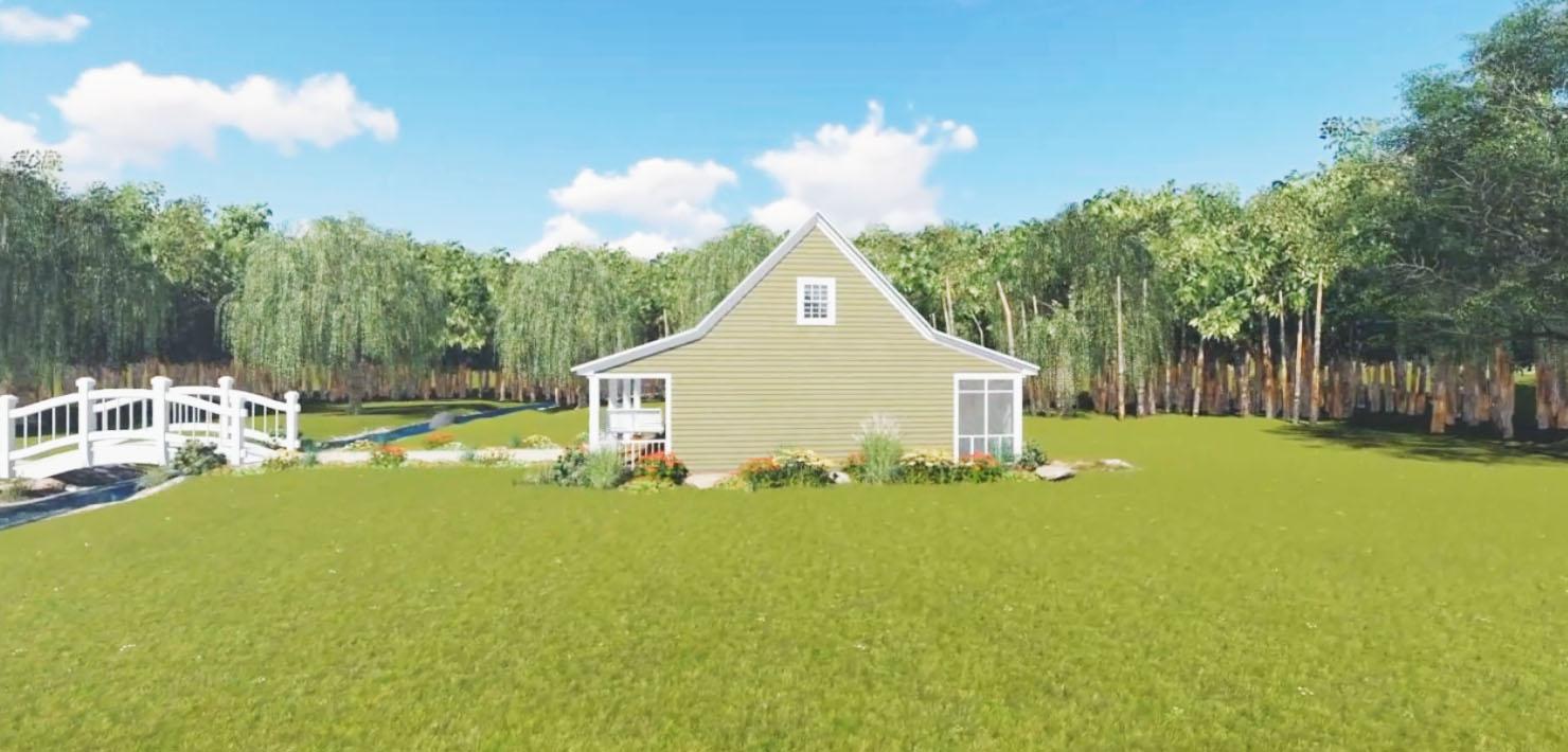 Plan 51000MM: Two-Bedroom Cottage with Options - 800 Sq Ft - Image #6 - Cabin, Cottage, Southern