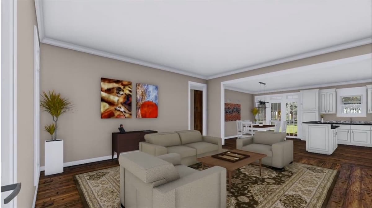 Plan 51029MM: Split Bedroom House Plan Packed with Features - 1888 Sq Ft - Image #4 - Southern, Traditional