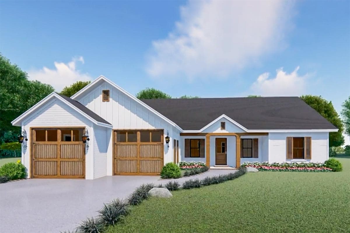 Plan 5104MM: Traditional Home Plan with Curb Appeal - 1400 Sq Ft - Image #11 - Country, Ranch, Traditional