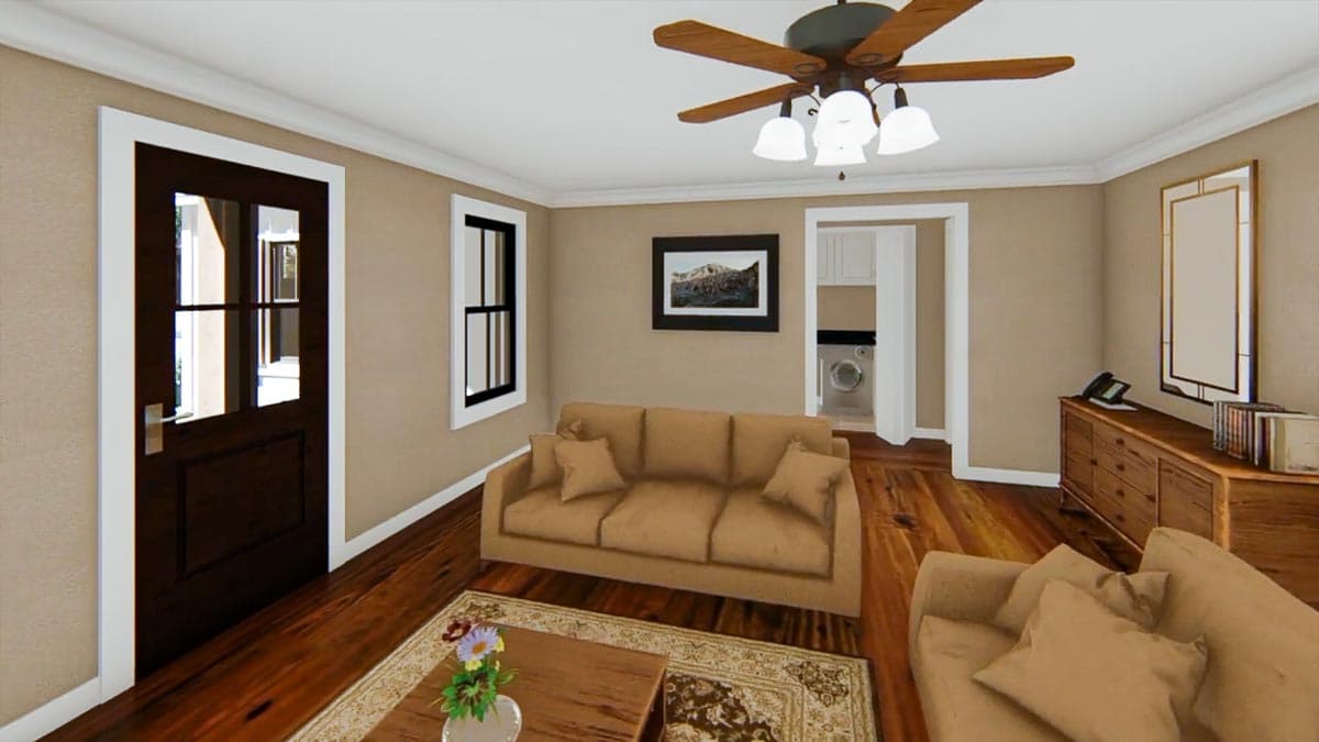 Plan 5104MM: Traditional Home Plan with Curb Appeal - 1400 Sq Ft - Image #17 - Country, Ranch, Traditional