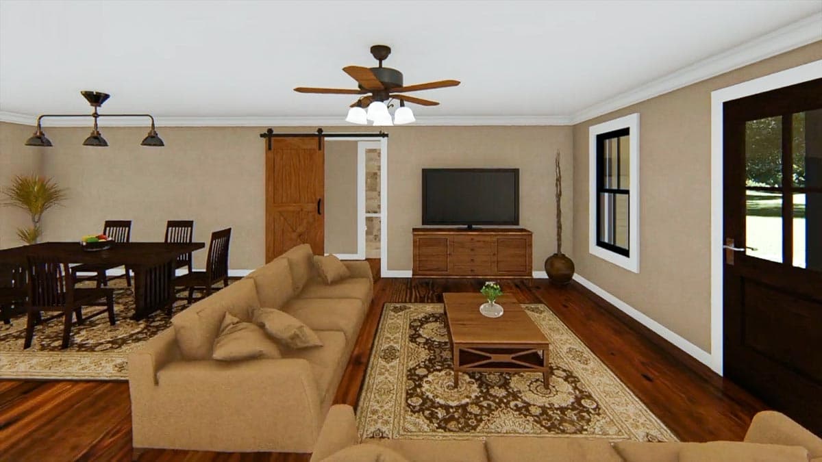 Plan 5104MM: Traditional Home Plan with Curb Appeal - 1400 Sq Ft - Image #13 - Country, Ranch, Traditional