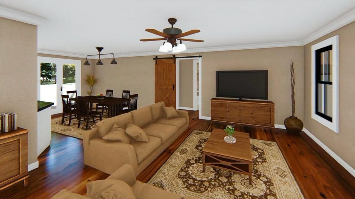 Plan 5104MM: Traditional Home Plan with Curb Appeal - 1400 Sq Ft - Image #14 - Country, Ranch, Traditional