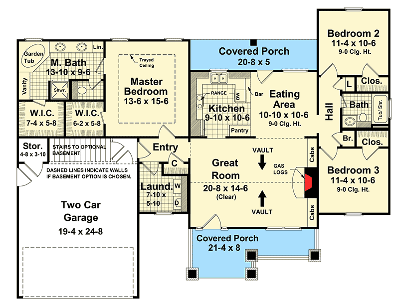 Plan 51040MM: Charming Craftsman House Plan - Floor Plan - Main Level - Craftsman, Northwest
