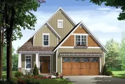 Charming and Petite Country Craftsman House Plan