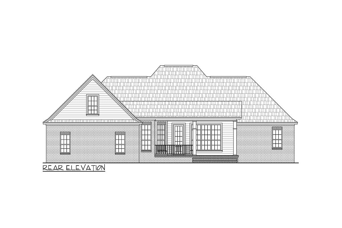 Plan 51054MM: Southern House Plan with Twelve Foot Great Room Ceilings - 2200 Sq Ft - Image #31 - Acadian, French Country, Louisiana-Style, Southern