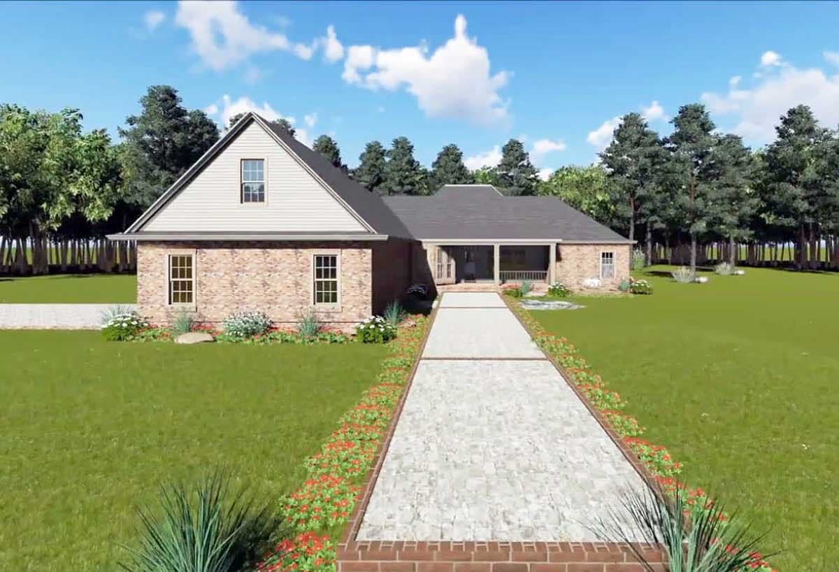 Plan 51054MM: Southern House Plan with Twelve Foot Great Room Ceilings - 2200 Sq Ft - Image #7 - Acadian, French Country, Louisiana-Style, Southern