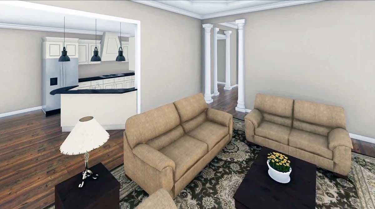 Plan 51054MM: Southern House Plan with Twelve Foot Great Room Ceilings - 2200 Sq Ft - Image #12 - Acadian, French Country, Louisiana-Style, Southern