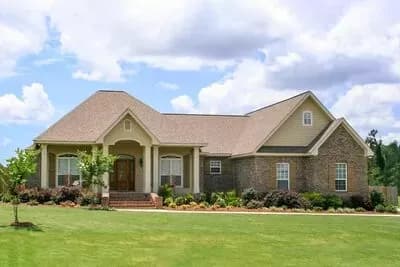 Full-Featured and Flexible Country House Plan