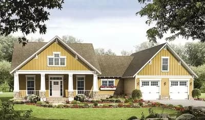 3-Bed House Plan with Beautiful Craftsman Styling