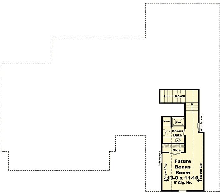 Plan 51082MM: Flexible Craftsman Plan with Options - Floor Plan - Bonus - Craftsman, Northwest
