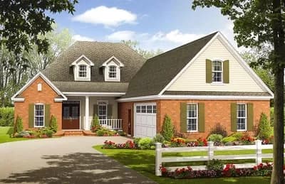 Four Bedroom  House Plan with Closed Floor Plan - 2300 Sq Ft