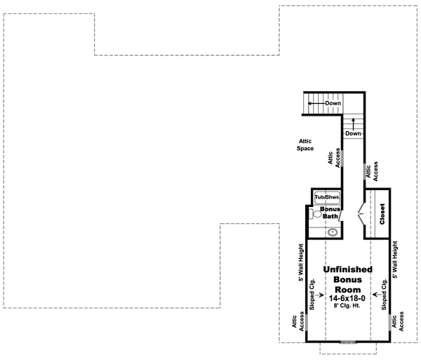 Plan 51093MM: Beautiful Craftsman Design with Options - Floor Plan - Bonus - Craftsman, Northwest