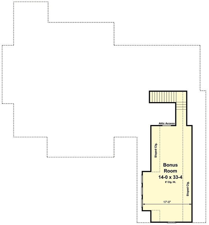 Plan 51102MM: Inviting Craftsman with Options - Floor Plan - Bonus - Craftsman, Northwest