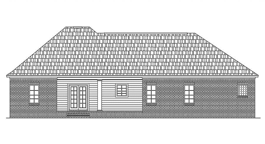 Plan 5112MM: European Touches and Multiple Versions - Image #22 - Acadian, Ranch, Southern, Traditional