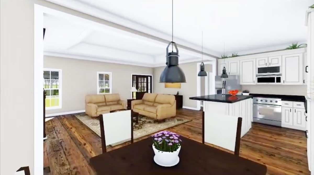Plan 5112MM: European Touches and Multiple Versions - Image #11 - Acadian, Ranch, Southern, Traditional