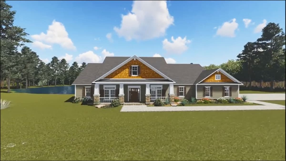 Plan 51136MM: Craftsman Show-Stopper - Image #10 - Craftsman, Northwest