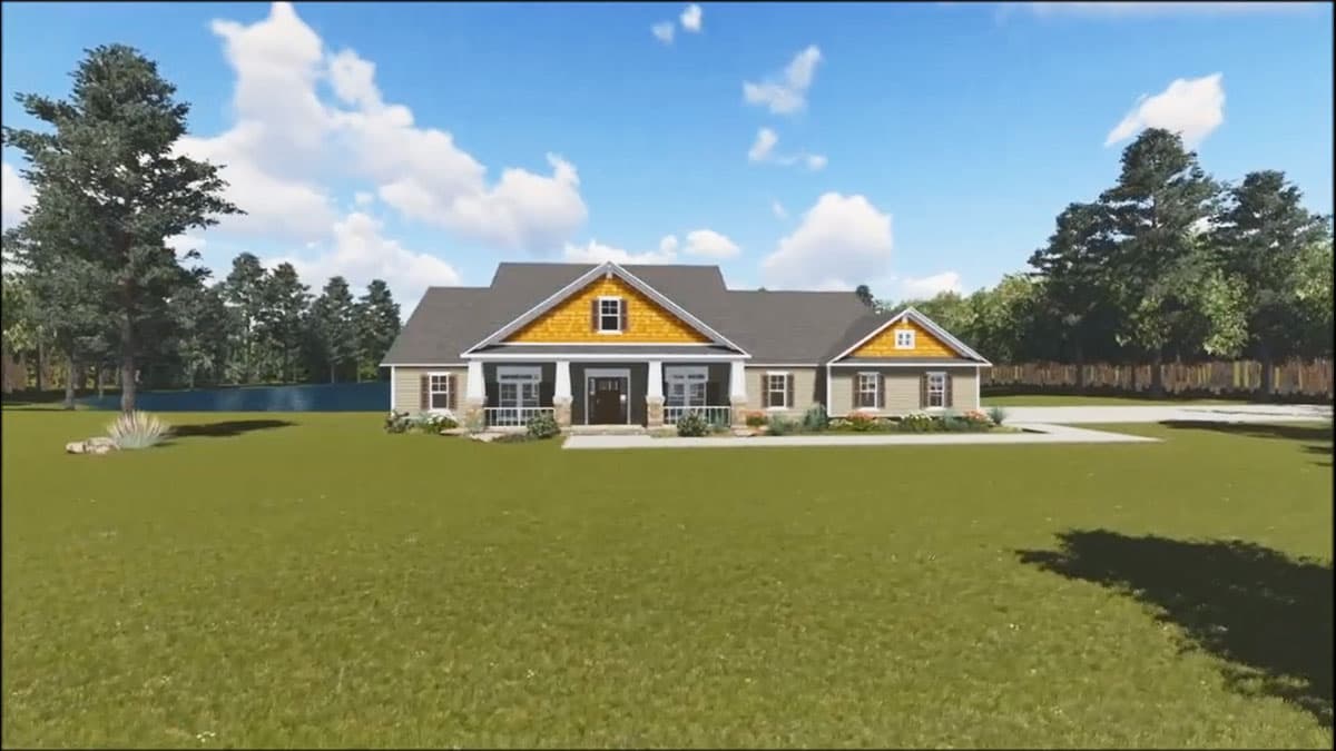 Plan 51136MM: Craftsman Show-Stopper - Image #14 - Craftsman, Northwest