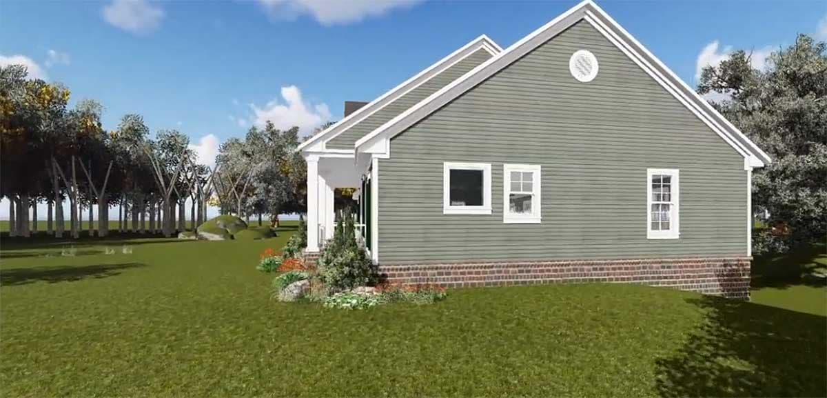 Plan 51164MM: Country Comfort With Two Porches - Image #4 - Country, Traditional