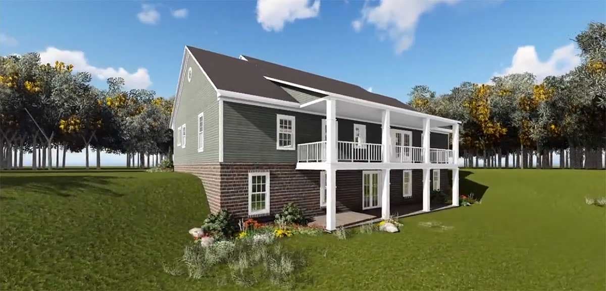 Plan 51164MM: Country Comfort With Two Porches - Image #5 - Country, Traditional