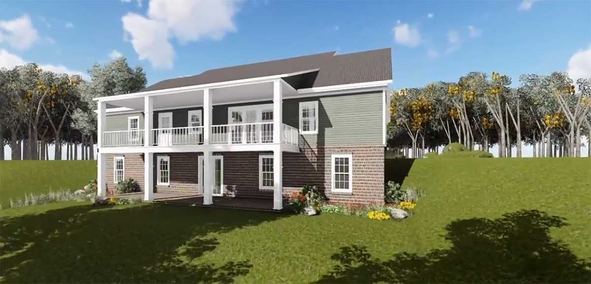 Plan 51164MM: Country Comfort With Two Porches - Image #6 - Country, Traditional