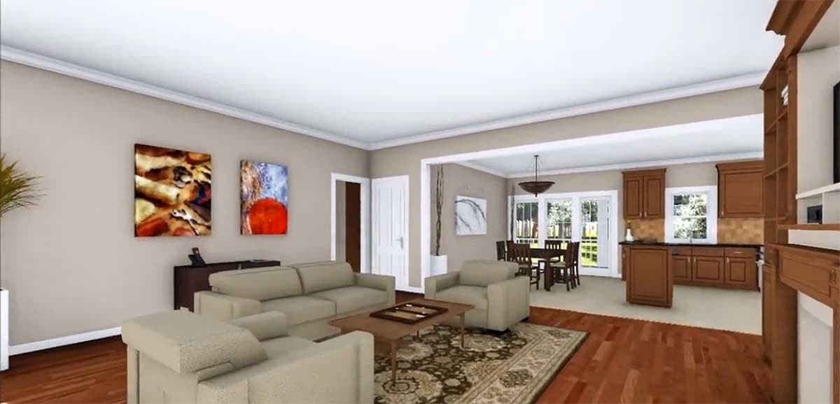 Plan 51164MM: Country Comfort With Two Porches - Image #9 - Country, Traditional