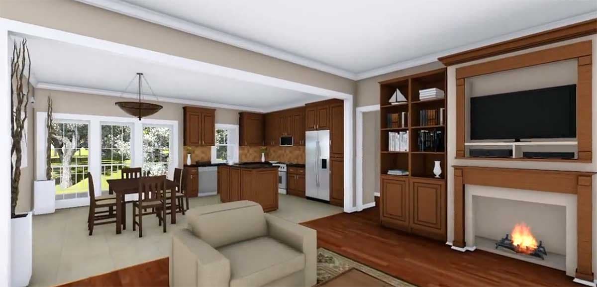 Plan 51164MM: Country Comfort With Two Porches - Image #11 - Country, Traditional