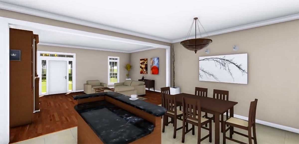 Plan 51164MM: Country Comfort With Two Porches - Image #13 - Country, Traditional