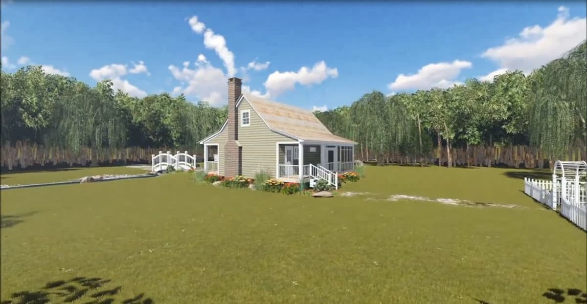 Plan 5141MM: Down Home Style and Comfort - 600 Sq Ft - Image #5 - Cabin, Cottage, Country, Traditional