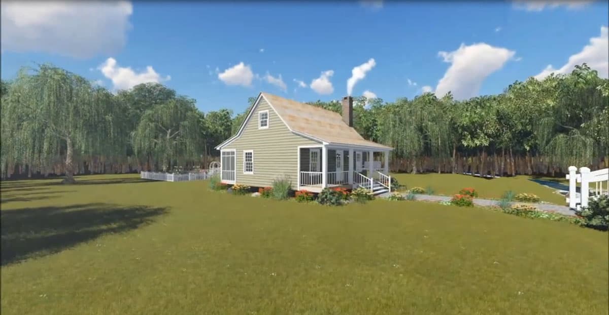 Plan 5141MM: Down Home Style and Comfort - 600 Sq Ft - Image #7 - Cabin, Cottage, Country, Traditional