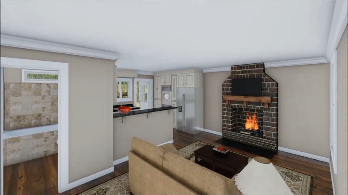 Plan 5141MM: Down Home Style and Comfort - 600 Sq Ft - Image #8 - Cabin, Cottage, Country, Traditional