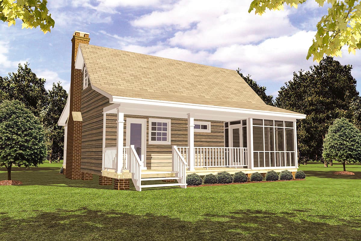 Plan 5141MM: Down Home Style and Comfort - 600 Sq Ft - Image #13 - Cabin, Cottage, Country, Traditional