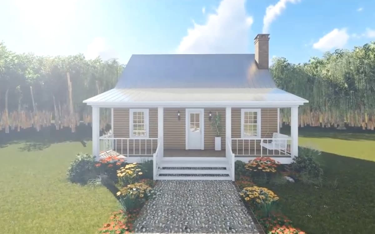 Plan 5153MM: Cozy Cottage Retreat - 800 Sq Ft - Image #4 - Cottage, Country, Vacation