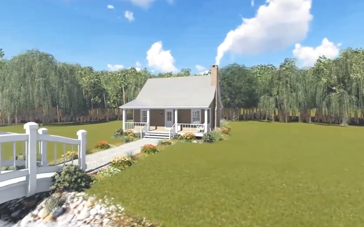 Plan 5153MM: Cozy Cottage Retreat - 800 Sq Ft - Image #5 - Cottage, Country, Vacation