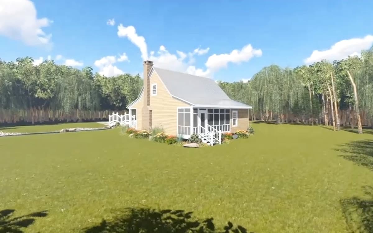 Plan 5153MM: Cozy Cottage Retreat - 800 Sq Ft - Image #7 - Cottage, Country, Vacation