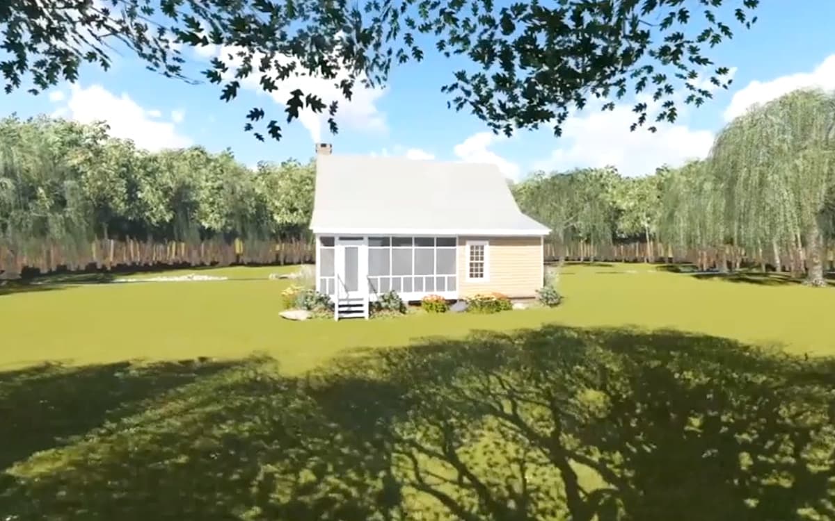 Plan 5153MM: Cozy Cottage Retreat - 800 Sq Ft - Image #8 - Cottage, Country, Vacation