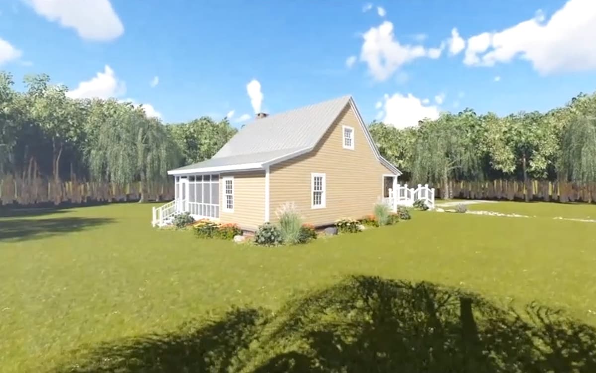Plan 5153MM: Cozy Cottage Retreat - 800 Sq Ft - Image #9 - Cottage, Country, Vacation