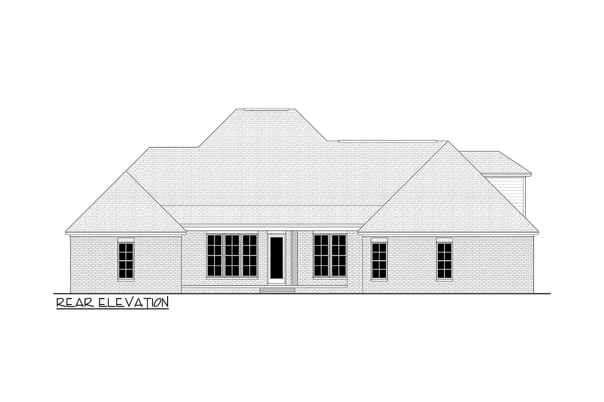 Plan 51701HZ: Flexible Acadian House Plan With Bonus Room - 2506 Sq Ft - Image #5 - Acadian, European, French Country, Louisiana-Style