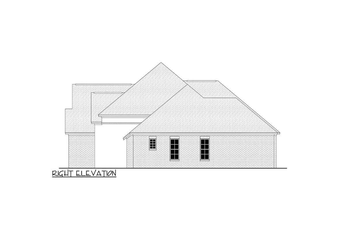 Plan 51701HZ: Flexible Acadian House Plan With Bonus Room - 2506 Sq Ft - Image #6 - Acadian, European, French Country, Louisiana-Style