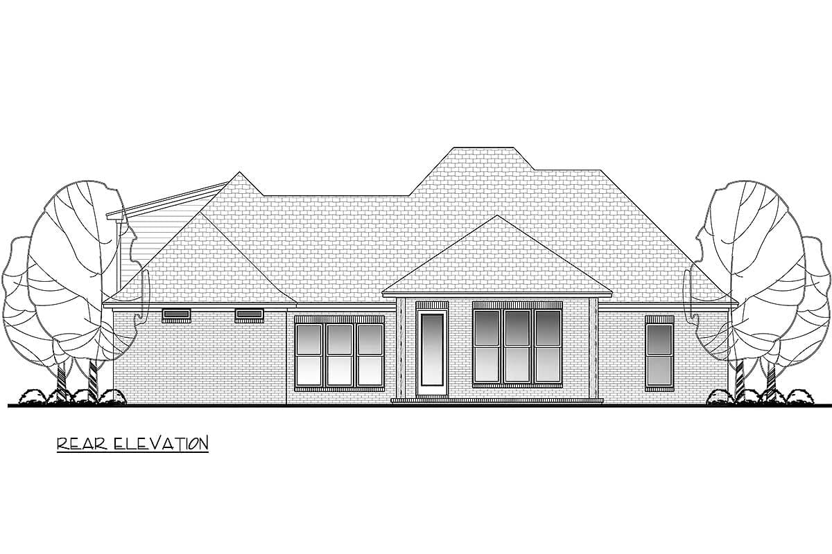 Plan 51705HZ: 3 Bed Acadian House Plan With Bonus Room - 1870 Sq Ft - Image #19 - Acadian, European, French Country, Louisiana-Style