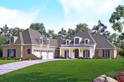 Charming Southern House Plan with Two Bonus Rooms
