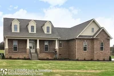 Inviting Home Plan with Front and Rear Porches