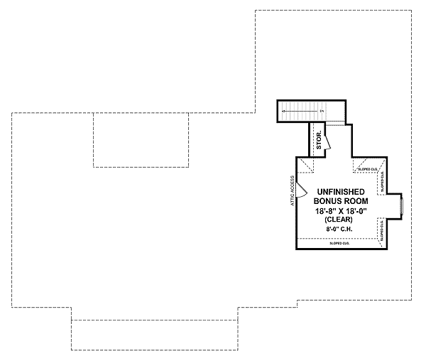 Plan 5198MM: Large Front and Rear Covered Porches - Floor Plan - Bonus - Country, Southern