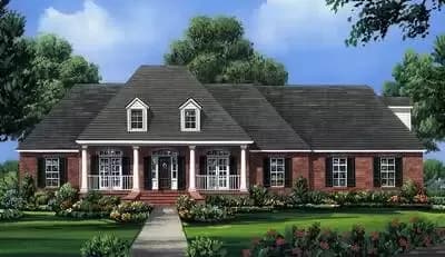 Large Front and Rear Covered Porches