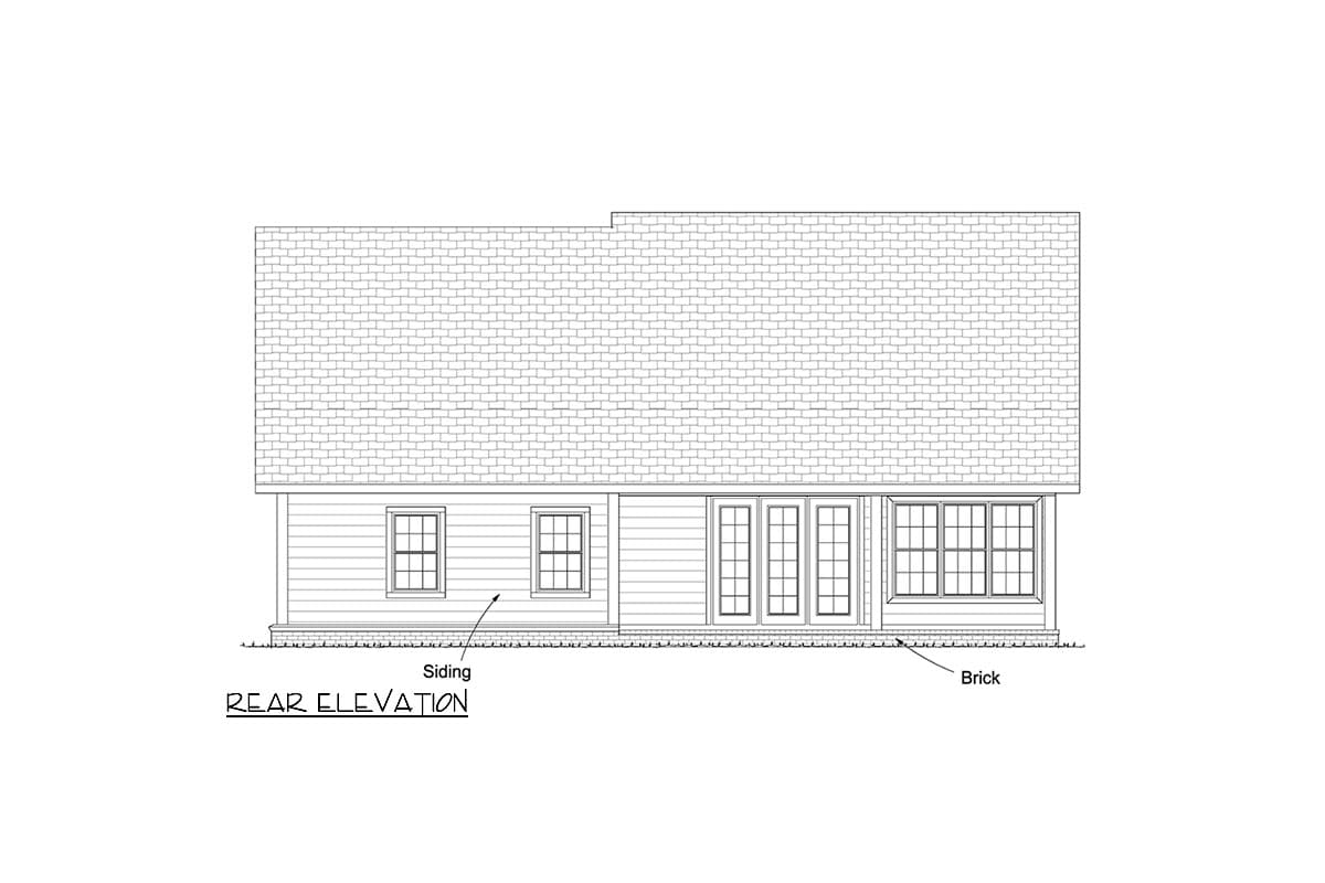 Plan 52205WM: Traditional Home Plan with Flex Room - Image #9 - Farmhouse, Traditional