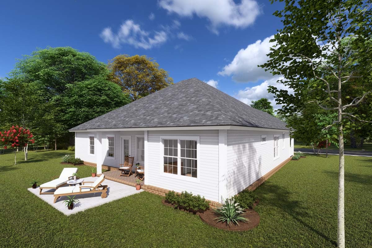 Plan 52215WM: Compact House Plan with 3 Bedrooms Under 1750 Square Feet - Architectural Designs - Image #4 - Cottage, Ranch, Southern