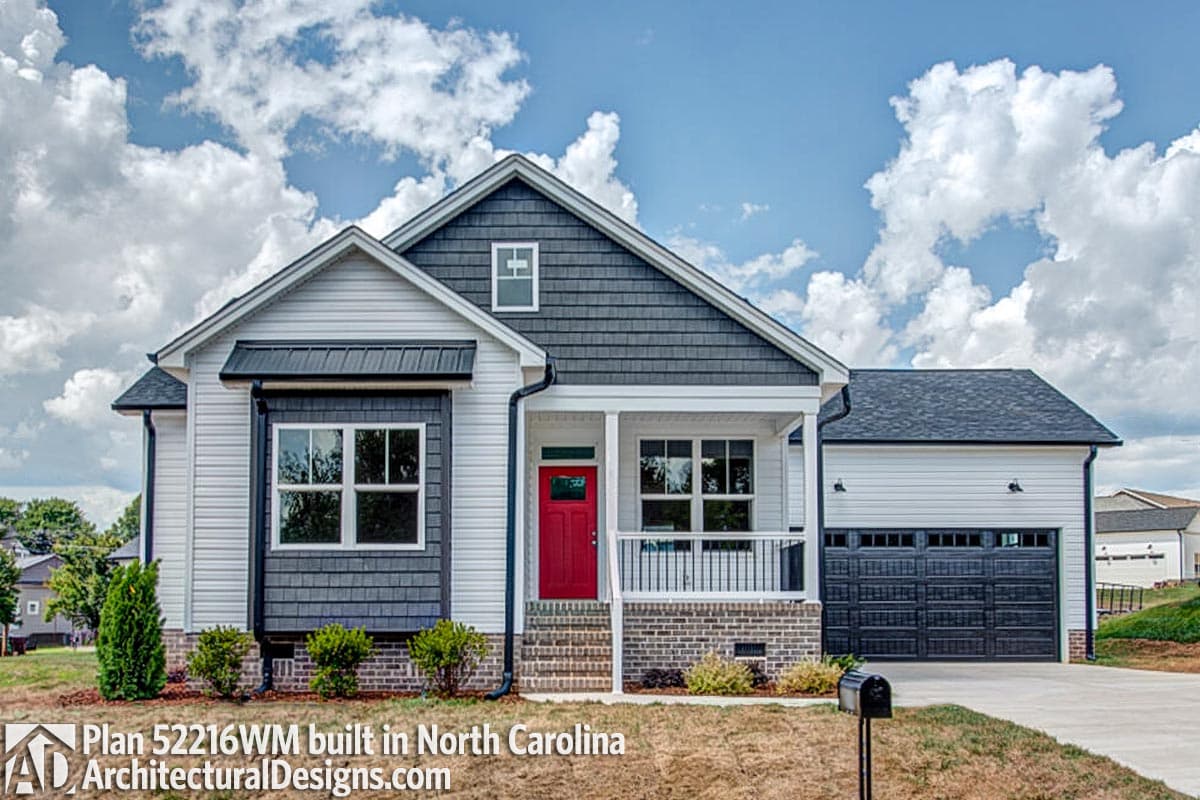 build gallery item - House Plan 52216WM comes to life in North Carolina