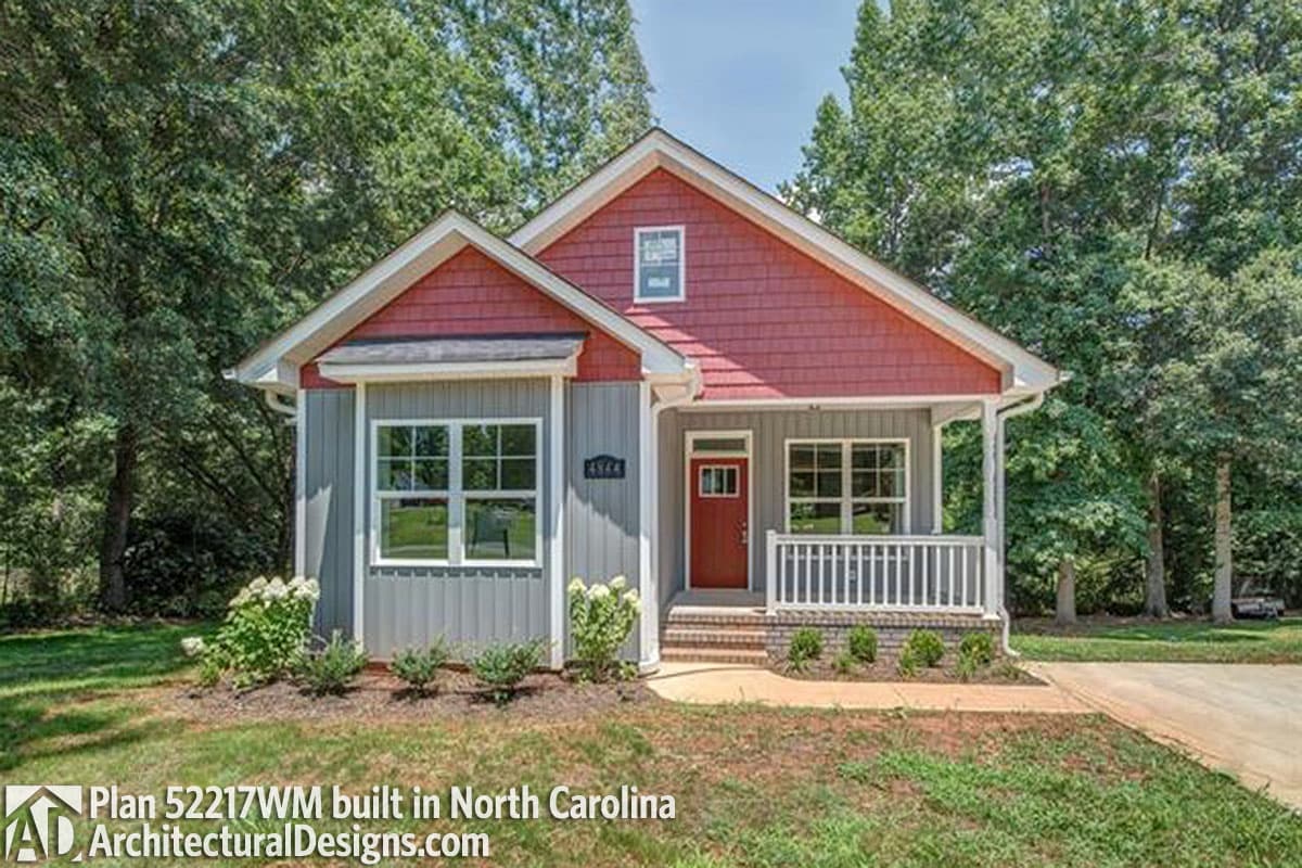build gallery item - House Plan 52217WM comes to life in North Carolina