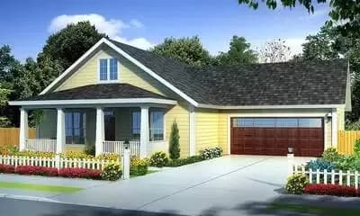 Flexible 3 Bedroom Cottage with Attached Garage - 1277 Sq Ft