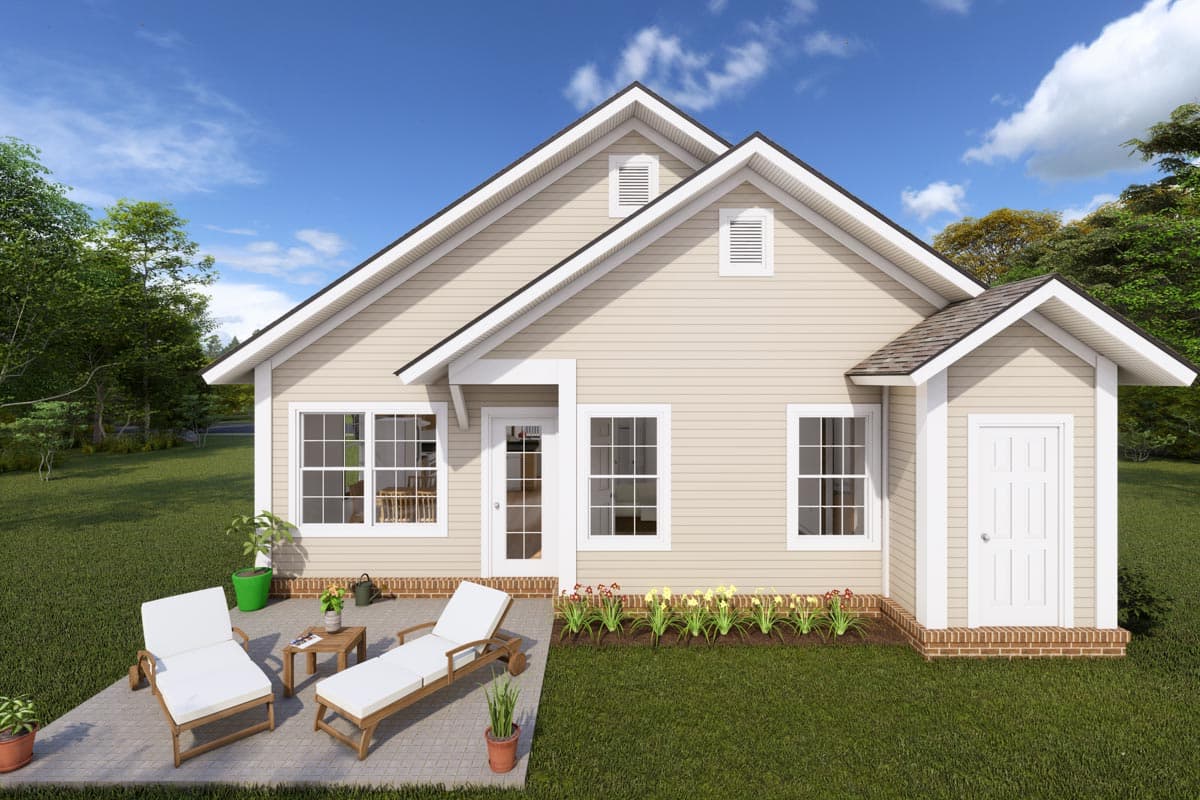 Plan 52219WM: 3 Bedroom Cottage with Options - Image #4 - Bungalow, Cottage, Country